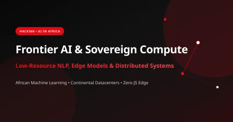African neural network constellation symbolizing distributed AI systems and edge computing